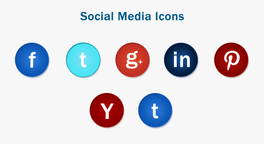 Social Media Icons1 - Pinterest, Transparent Clipart