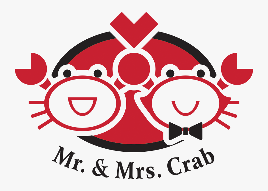 Mr & Mrs Crab, Transparent Clipart