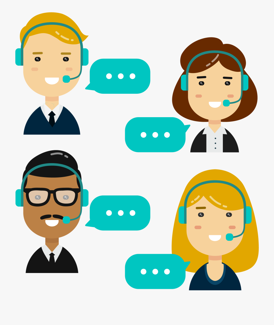Transparent Call Center Agent Clipart - Clip Art Call Center Agent, Transparent Clipart