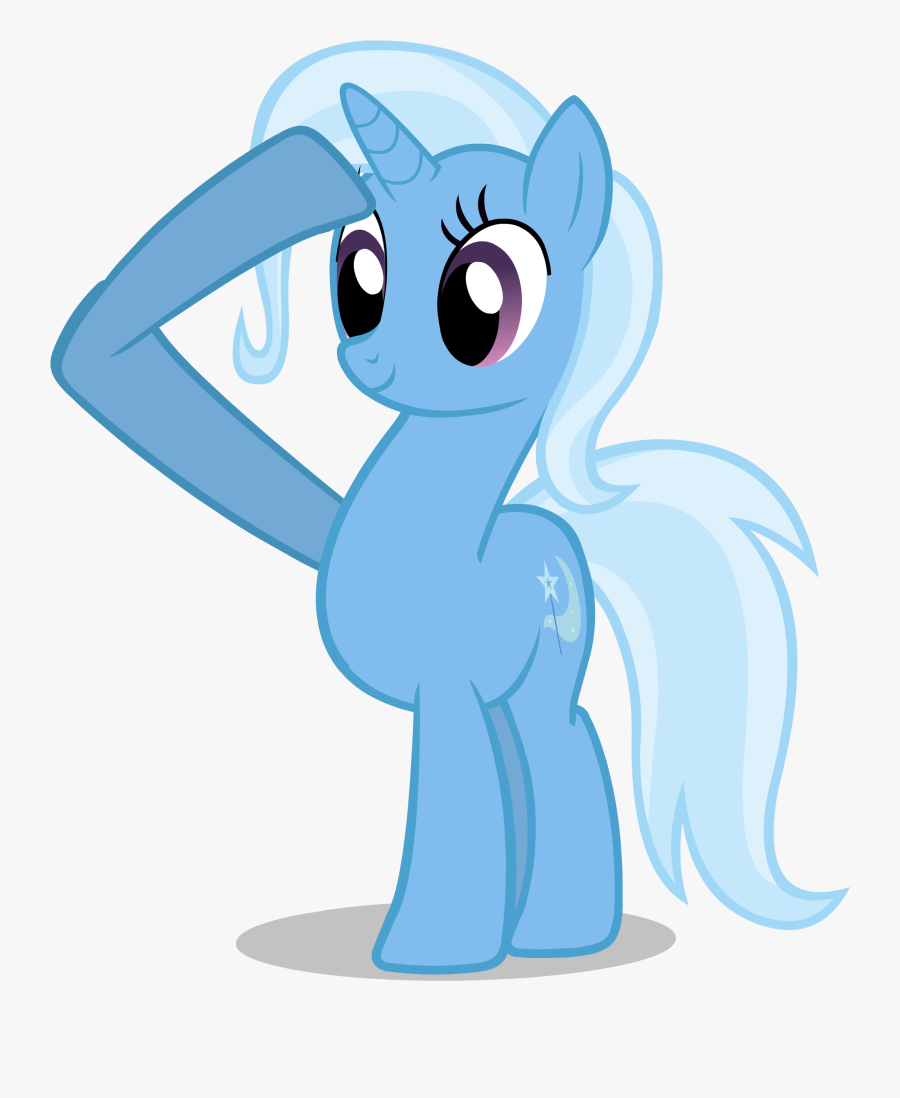 Trixie Lunamoon Salutes To Yoi - My Little Pony: Friendship Is Magic, Transparent Clipart