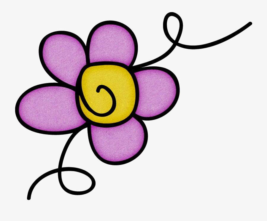 Floral Design Clipart , Png Download - Flower Doodle Clip Art, Transparent Clipart