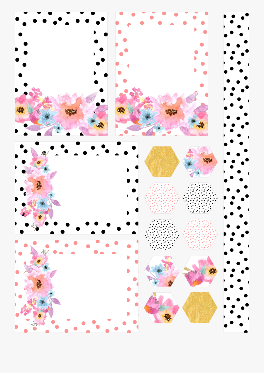 Clip Art Digital Scrapbook - Printable Scrapbook Page, Transparent Clipart