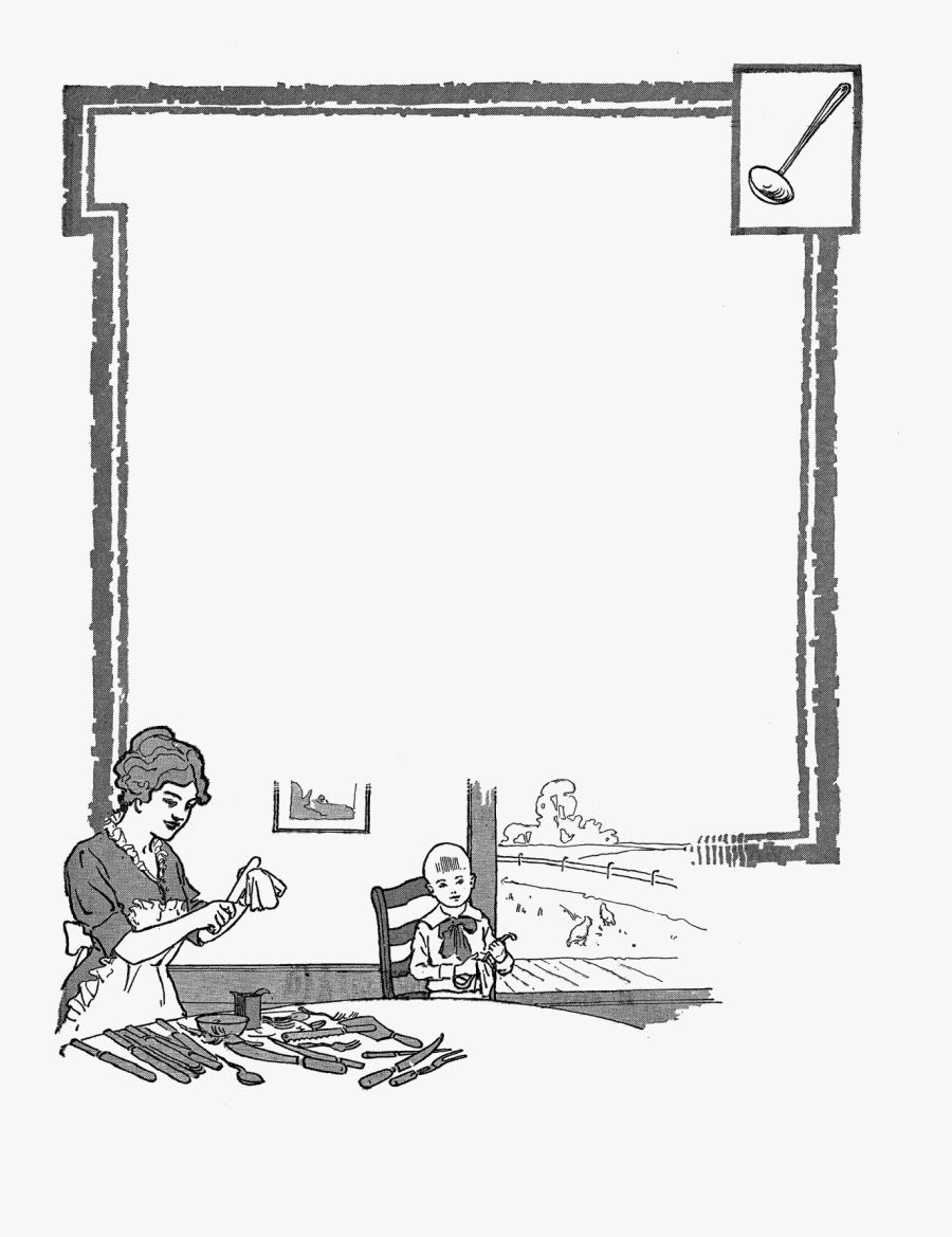 Kitchen Frame Png, Transparent Clipart