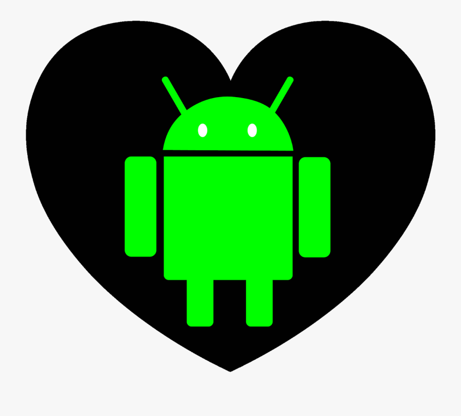 Black Love Android Clipart Png Transparent Background - Android, Transparent Clipart