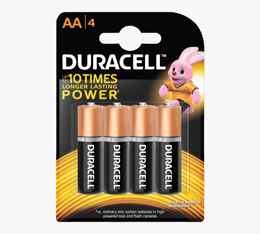Duracell Batteries, Transparent Clipart