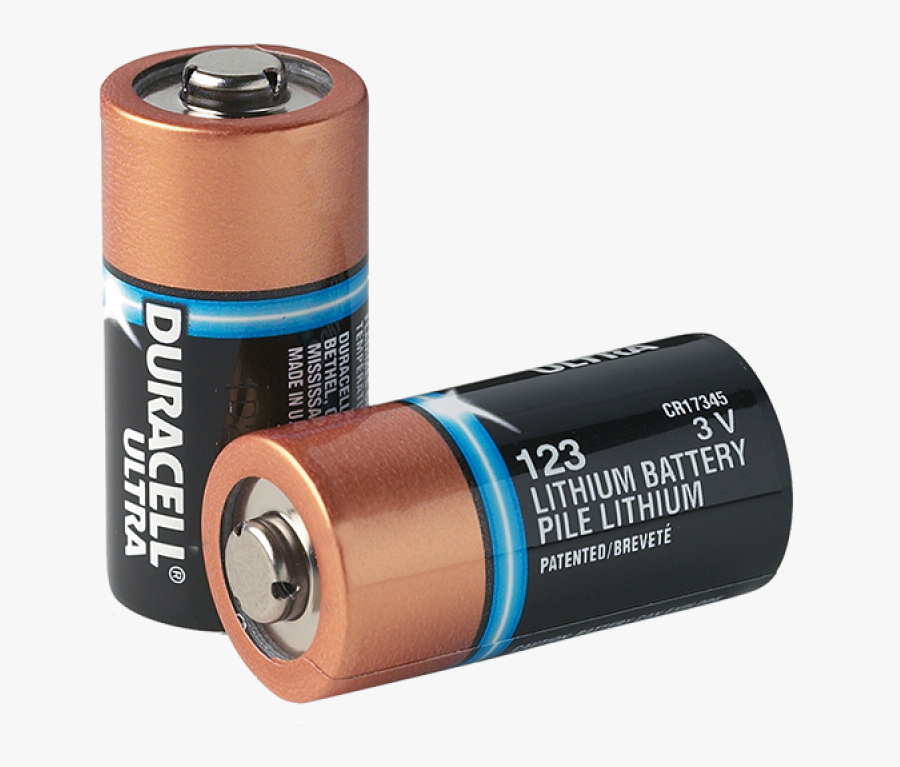 Transparent Batteries Png - Battery Cr 123, Transparent Clipart