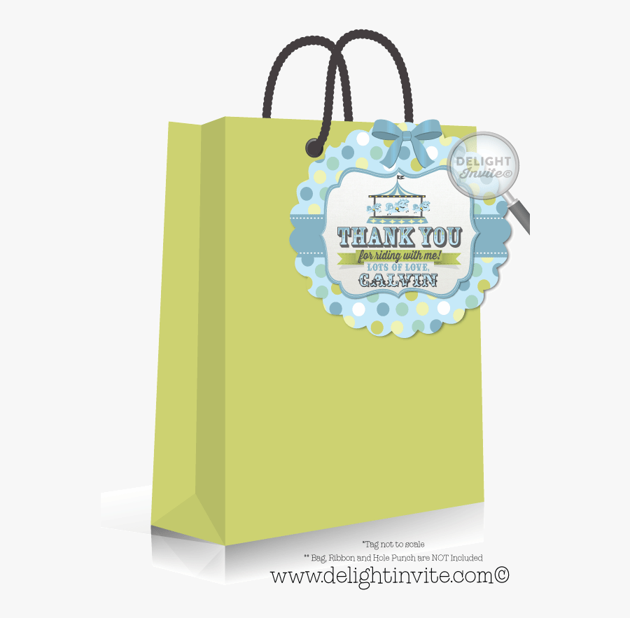 Circus Carousel Favor Tag - Rapunzel Thank You Tags, Transparent Clipart