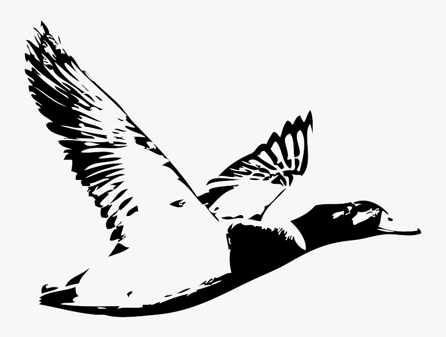 Hunting Clipart Duck Blind - Black And White Duck Hunt, Transparent Clipart