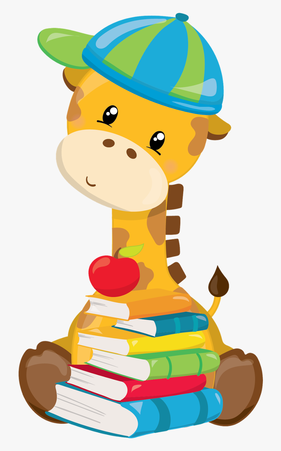 Unicorn Clipart Prettygrafik - Cute Giraffe With Blue Sunglasses, Transparent Clipart