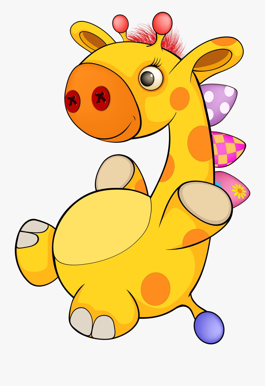 Giraffe Cartoon Drawing Clip Art - Con Hươu Hoạt Hình Dễ Thương, Transparent Clipart