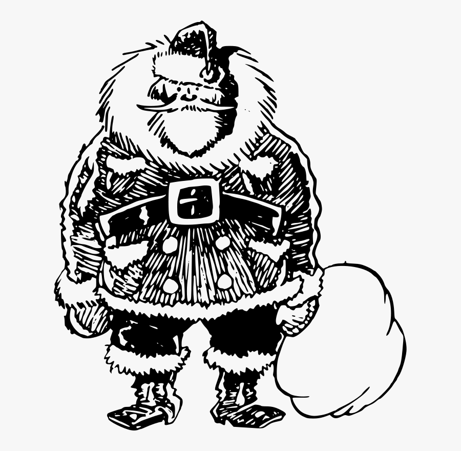 Drawings For Christmas Santa Claus, Transparent Clipart