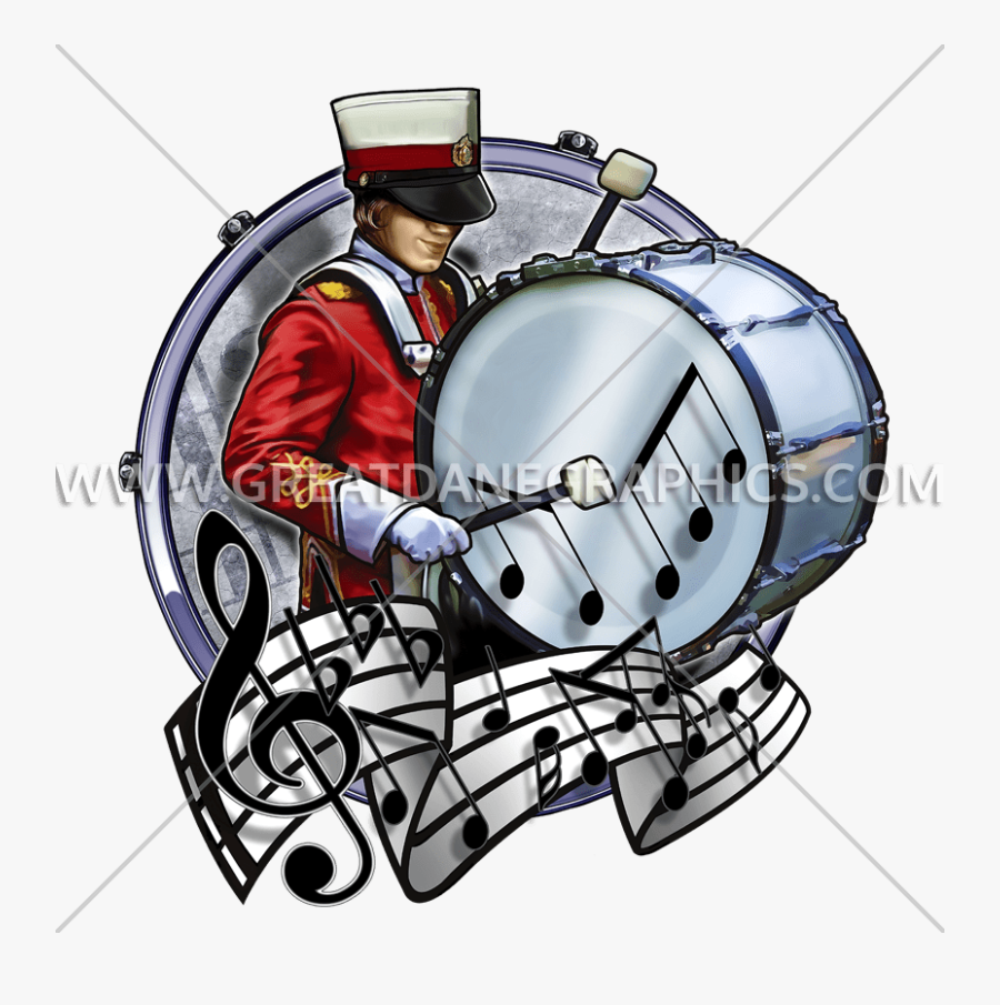 Drums Clipart School Band - Bas Drum Marching Band Png, Transparent Clipart