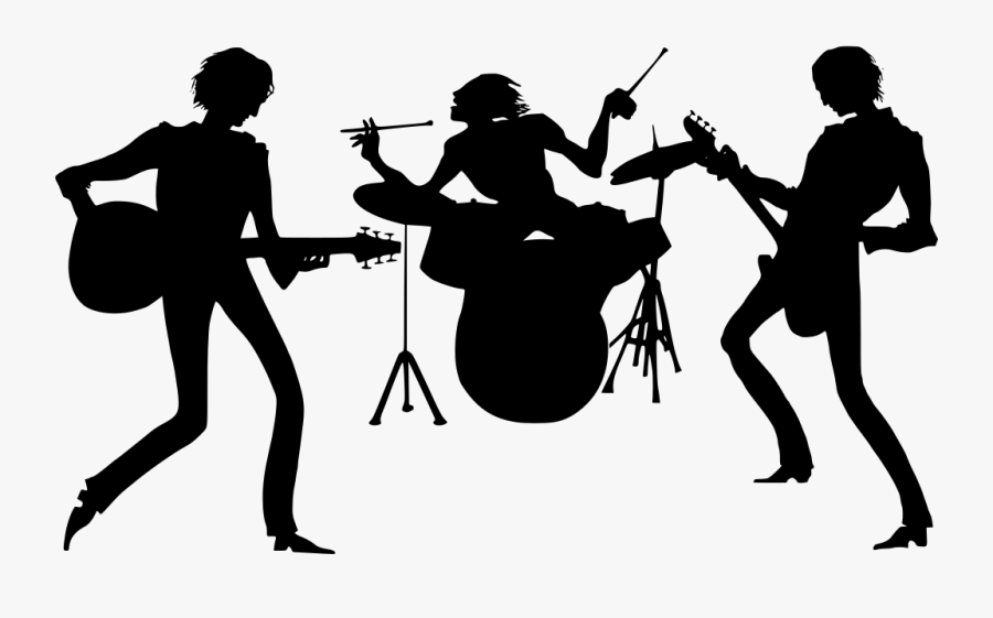Music Band Hd Transparent - Rock Band Silhouette Png, Transparent Clipart