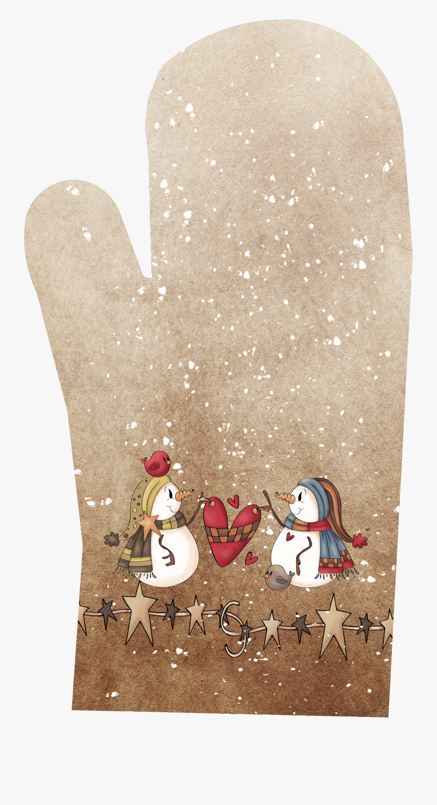 Christmas Oven Mitt"
 Class= - Snow, Transparent Clipart