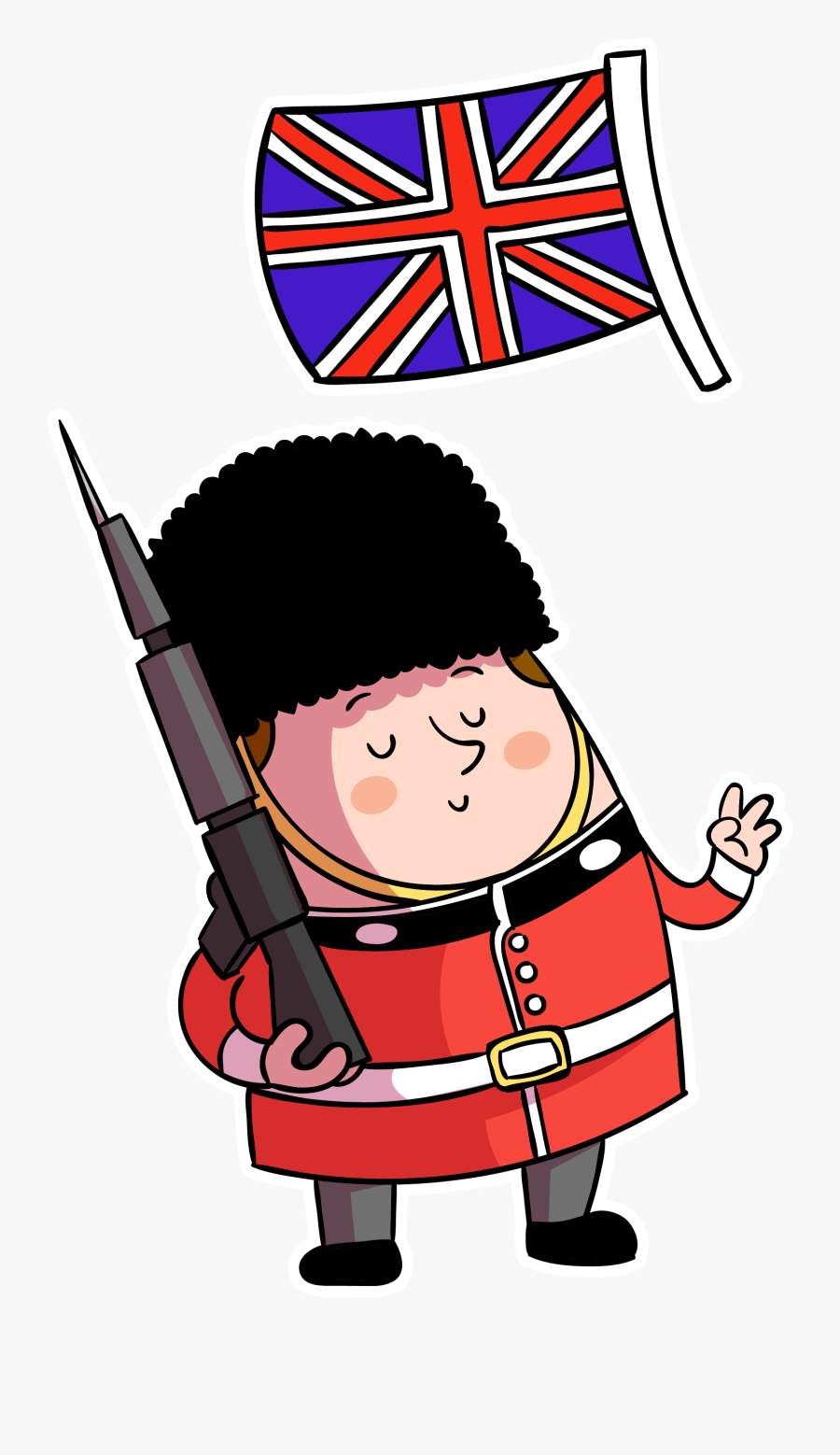 Cartoon British Flag - Cartoon British Flag Png, Transparent Clipart