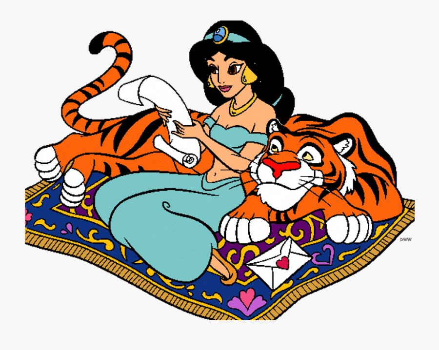 Princess Jasmine Clipart Rajah - Aladino Y La Lampara Maravillosa Jasmin, Transparent Clipart