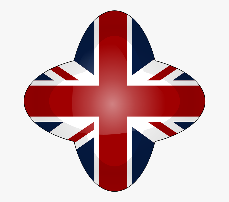 Interactive Language Button - England Flag Heart Png, Transparent Clipart