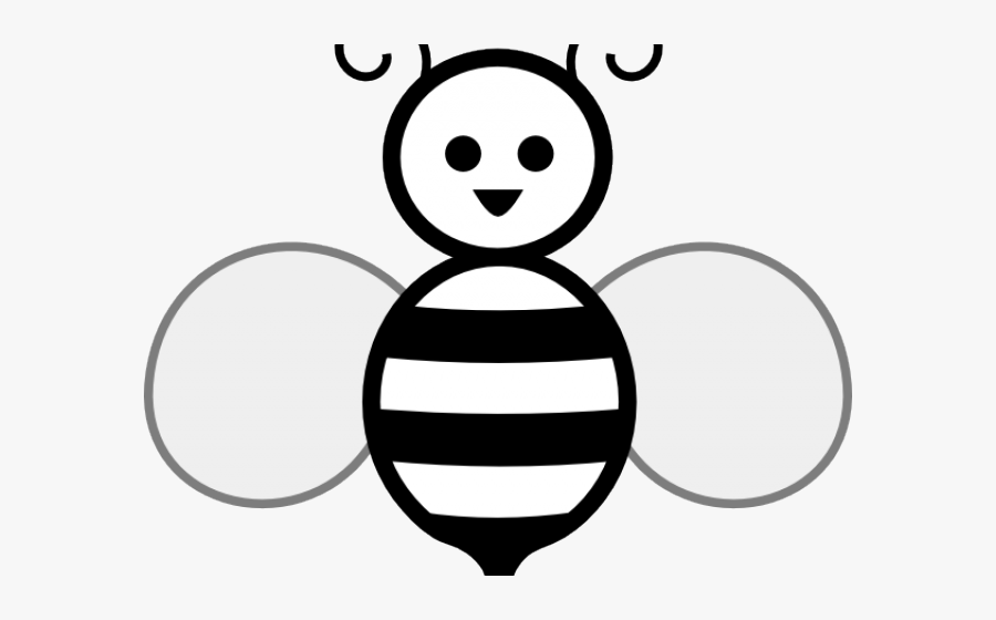 British Flag Clipart Bee - Clip Art Bee Black And White, Transparent Clipart