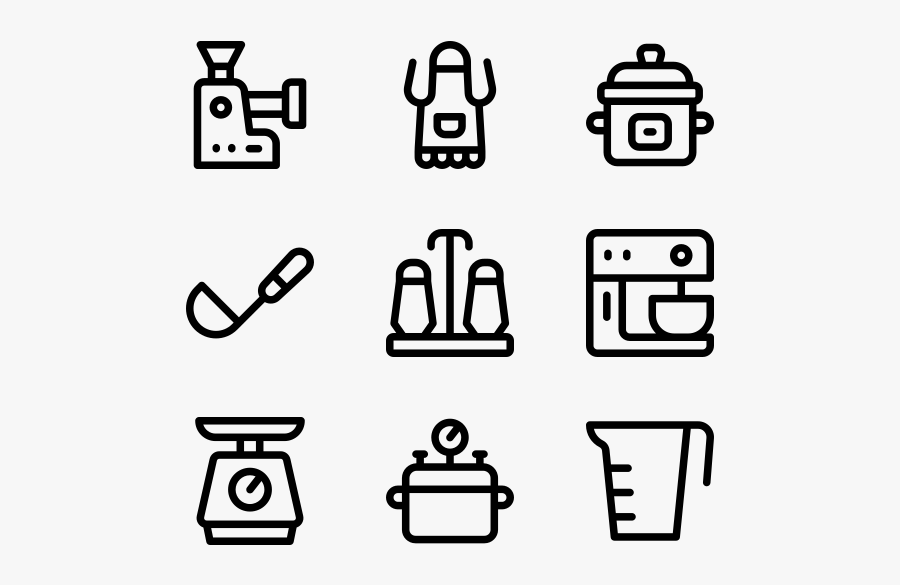 Cooking - Logistic Icons, Transparent Clipart
