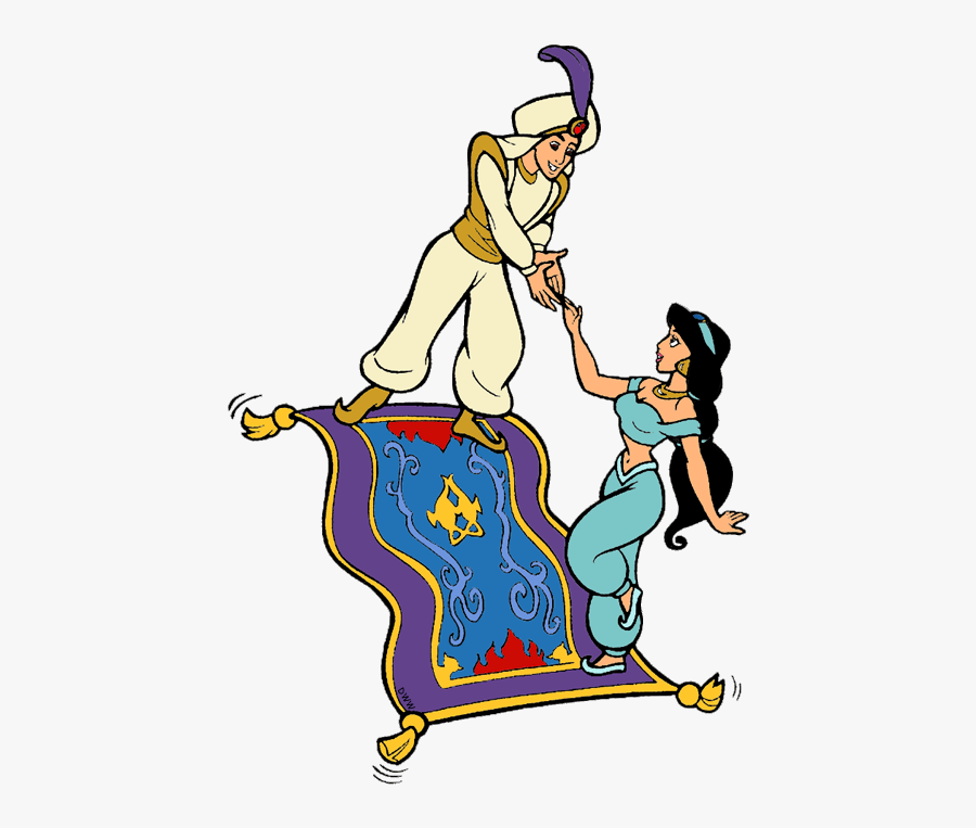Necklace Prince Ali, Jasmine On Magic Carpet - Jasmine Aladdin Magic Carpet, Transparent Clipart