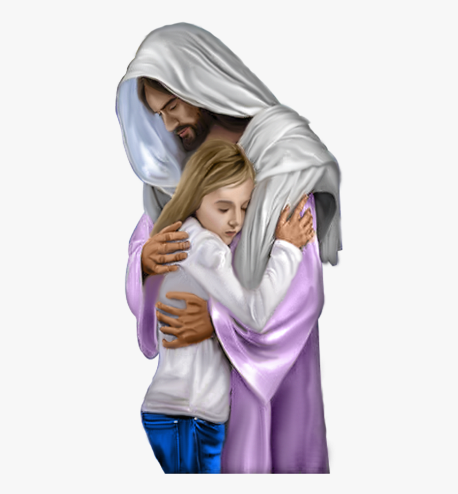 Now You Can Download Jesus Christ Icon Clipart - Jesus Hugging Child, Transparent Clipart