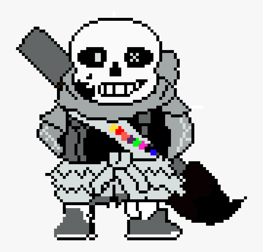 Pixel Art Undertale Ink Sans , Free Transparent Clipart - ClipartKey