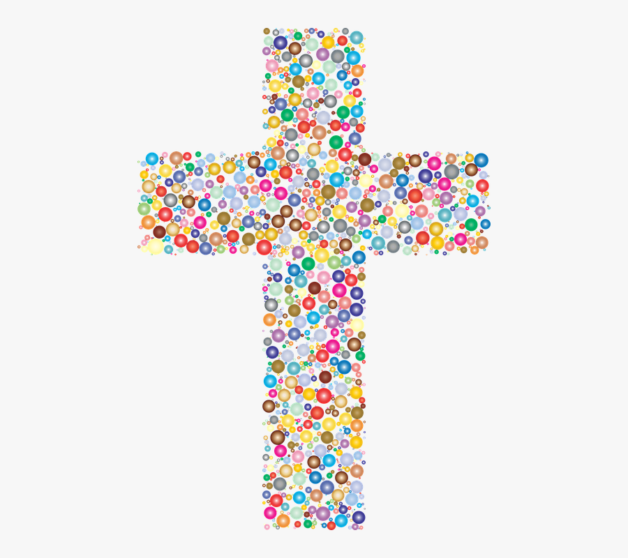 Jesus, Christ, Cross, Crucifix, Christian, Catholic - Colorful Cross Transparent Background, Transparent Clipart