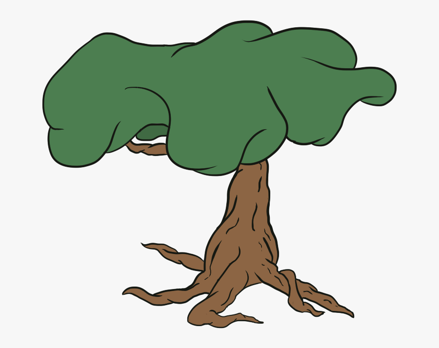 To Make The Trees I Use The Software Sai Clipart , - Cartoon, Transparent Clipart