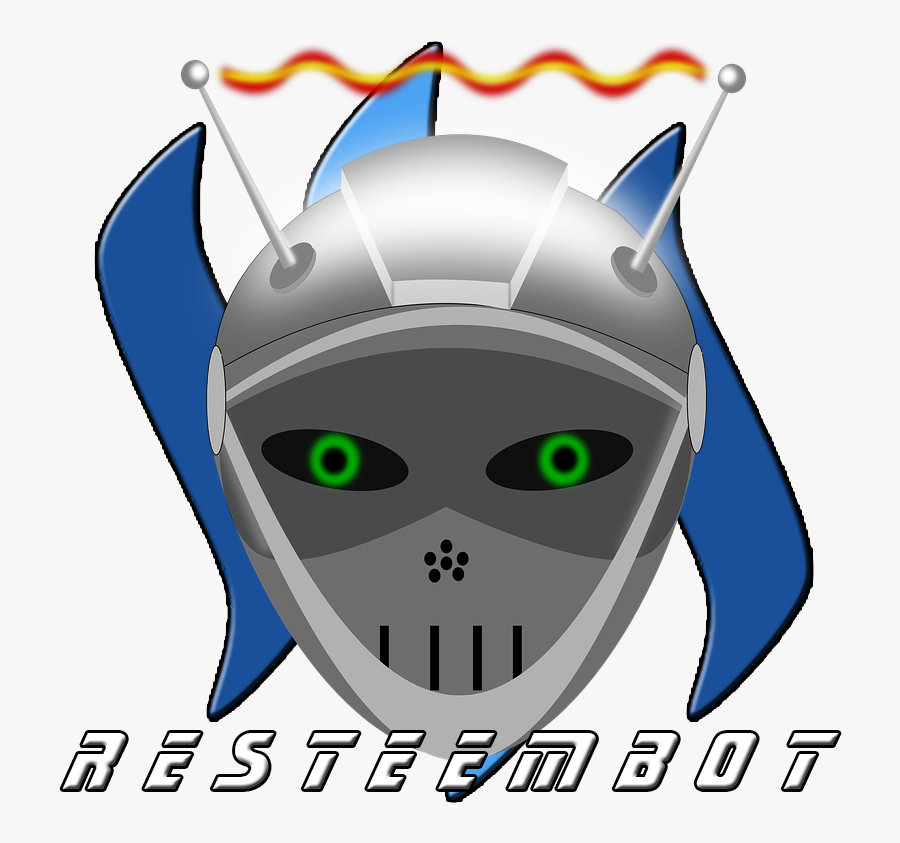 Robot With Aerial On Head, Transparent Clipart