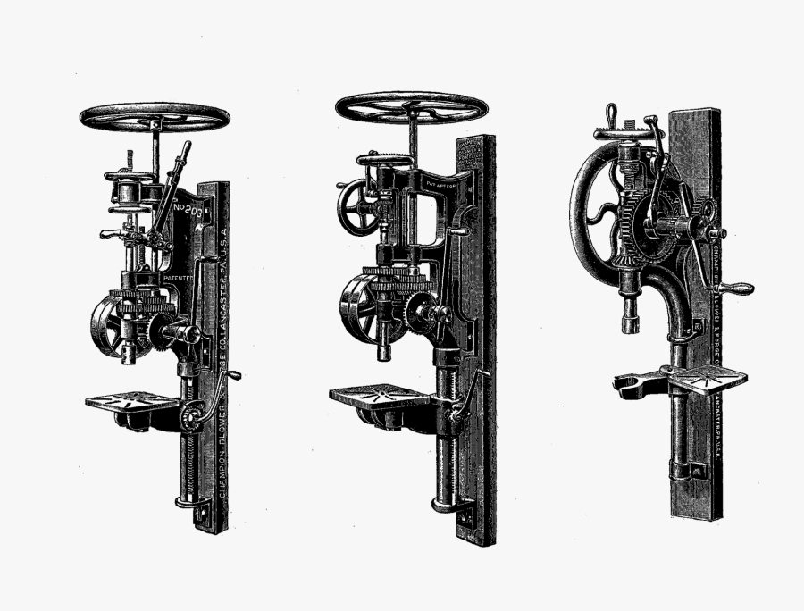 Digital Steampunk Downloads - Drums, Transparent Clipart