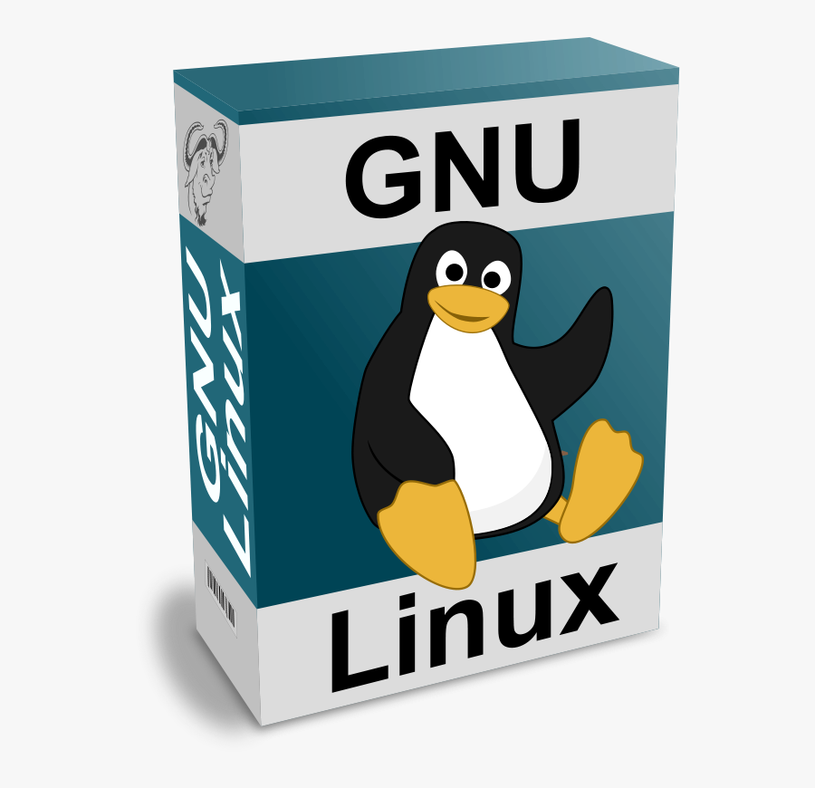 Software Carton Box With Gnu - Gnu Linux Png , Free Transparent Clipart ...