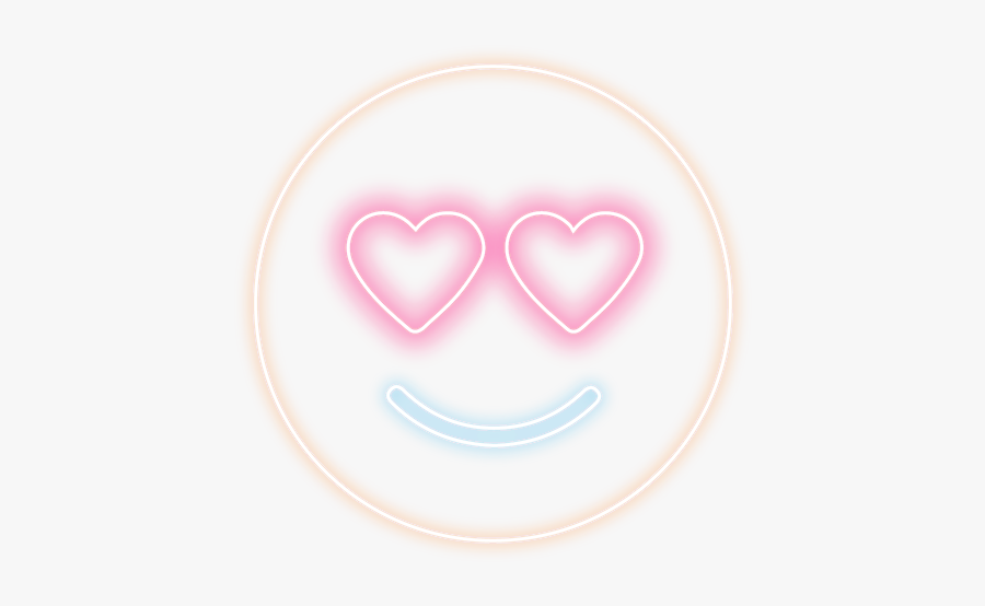 Pink Instagram Neon Rtv Nose Font Glasses - Heart, Transparent Clipart