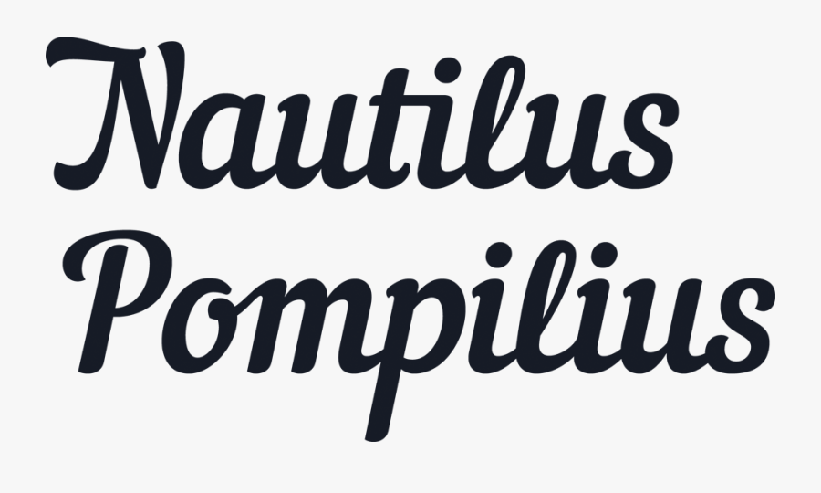 Modern Script Font Clipart Images Gallery For Free - Nautilus Font, Transparent Clipart