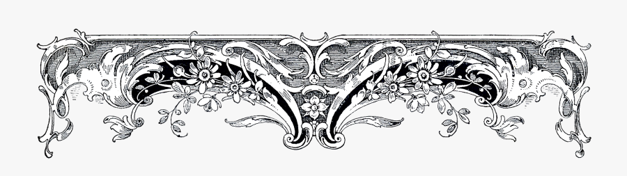 Victorian Divider, Transparent Clipart