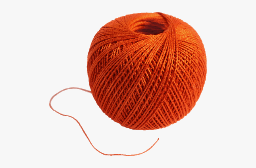 Ball Of Orange Wool - Ball Of Wool Png, Transparent Clipart
