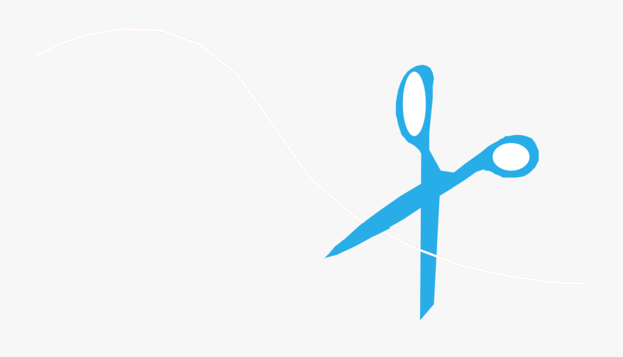 Blue,graphic Design,angle - Scissors And String Clipart, Transparent Clipart