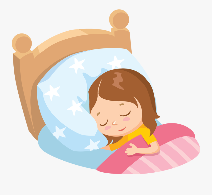 Cartoon Girl Sleeping Png, Transparent Clipart