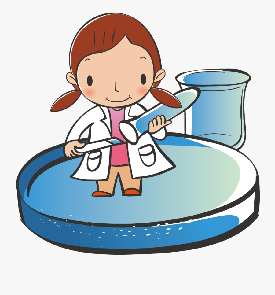 Cartoon Download Clip Art Female Scientists In Ⓒ - Estudio Cientifico Dibujo, Transparent Clipart