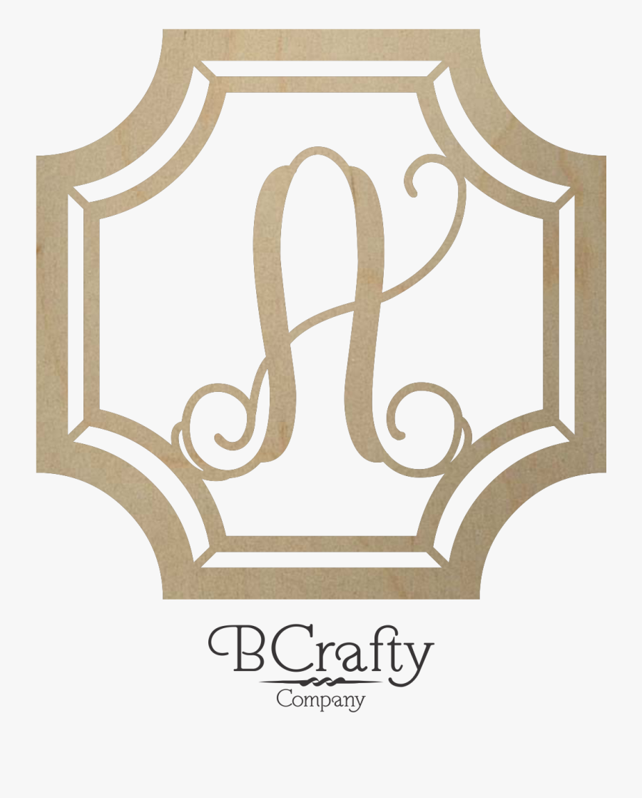Monogram With Circle Around, Transparent Clipart