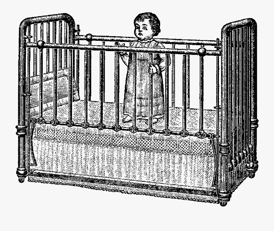 Antique Images Free Digital - Cradle, Transparent Clipart