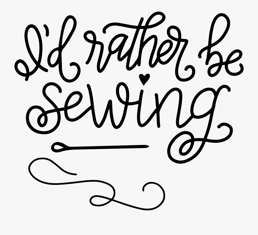 Cricut Sewing Machines Calligraphy Clip Art - Calligraphy, Transparent Clipart