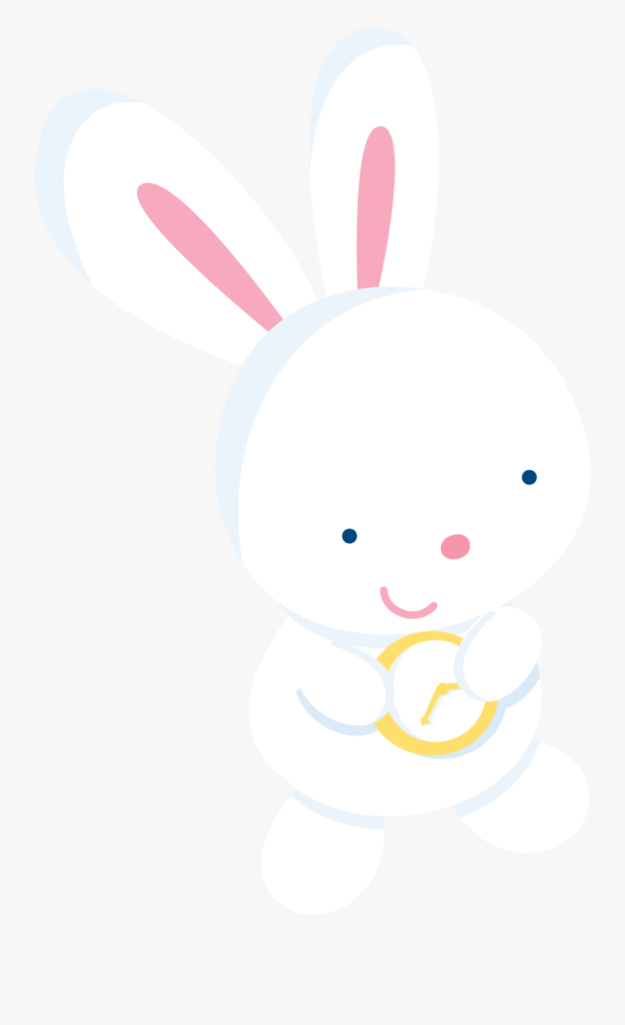 Rabit With Clock - Coelhinho No Pais Das Maravilhas Png, Transparent Clipart