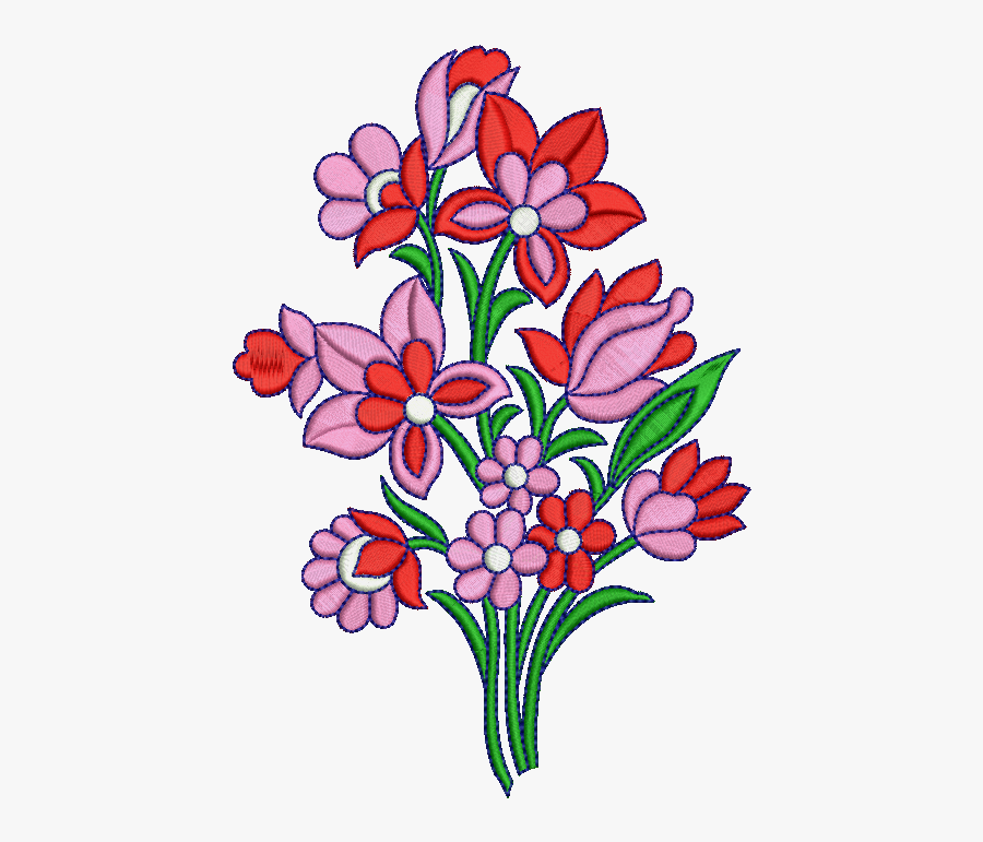 #convert Png To #dst Online Machine Embroidery, Machine - Artificial Flower, Transparent Clipart