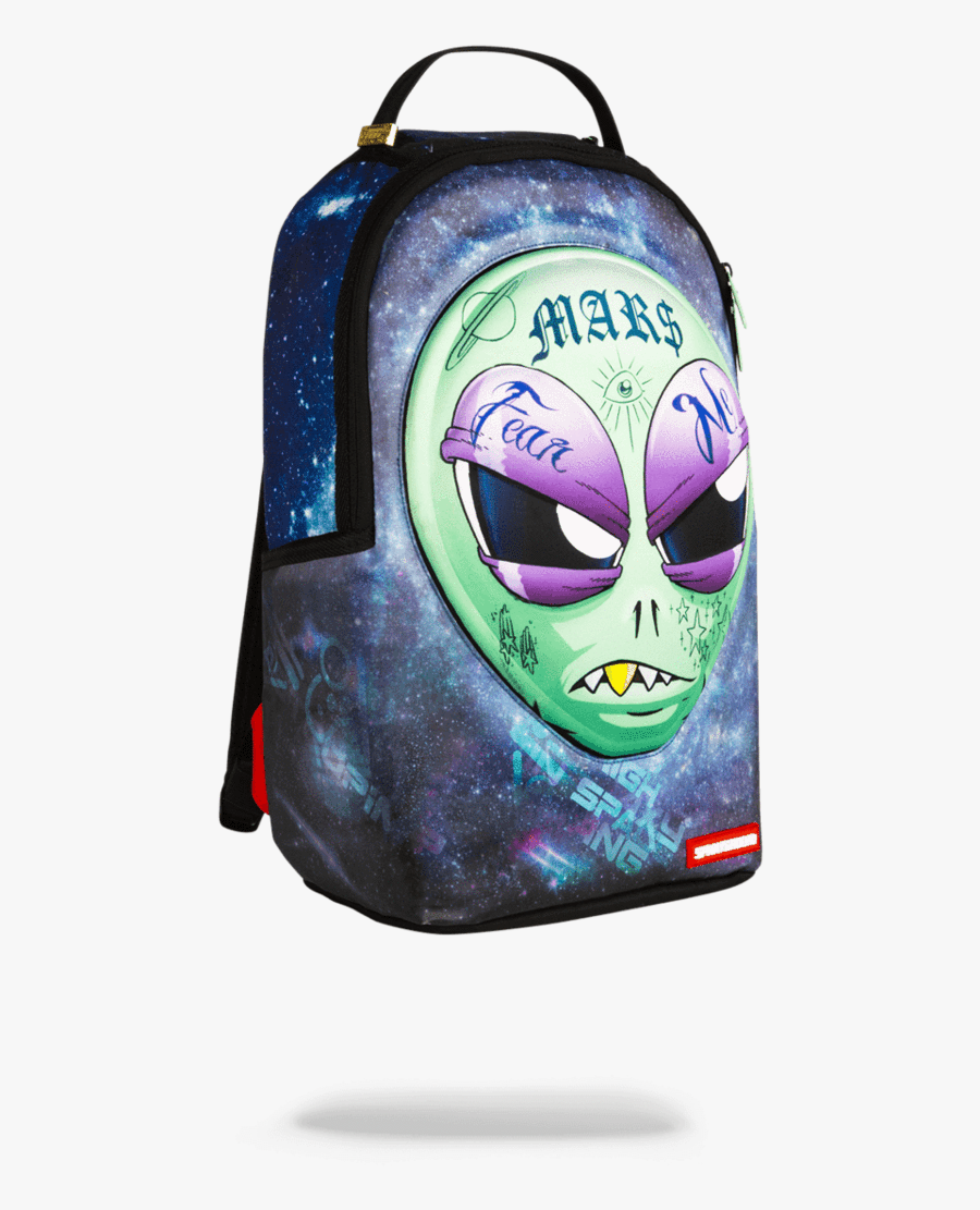 Transparent Backpacks Clipart - Alien Head Sprayground, Transparent Clipart