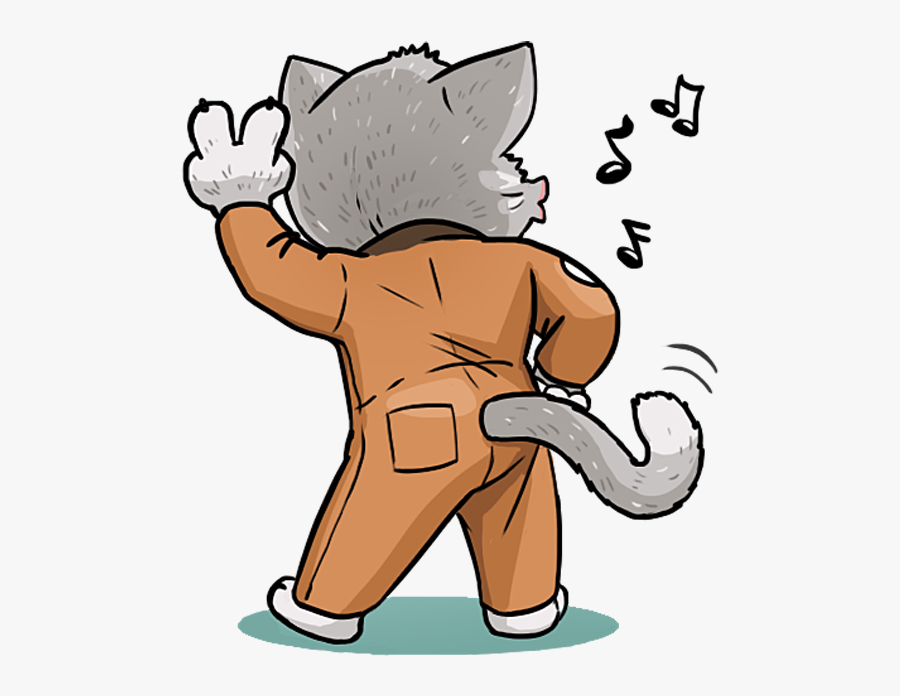 Kamikaze Cat Messages Sticker-7 - Cartoon, Transparent Clipart
