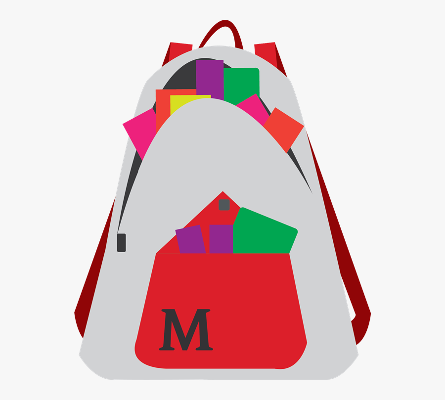 Student Volunteers Pack Backpacks With The Donated, Transparent Clipart