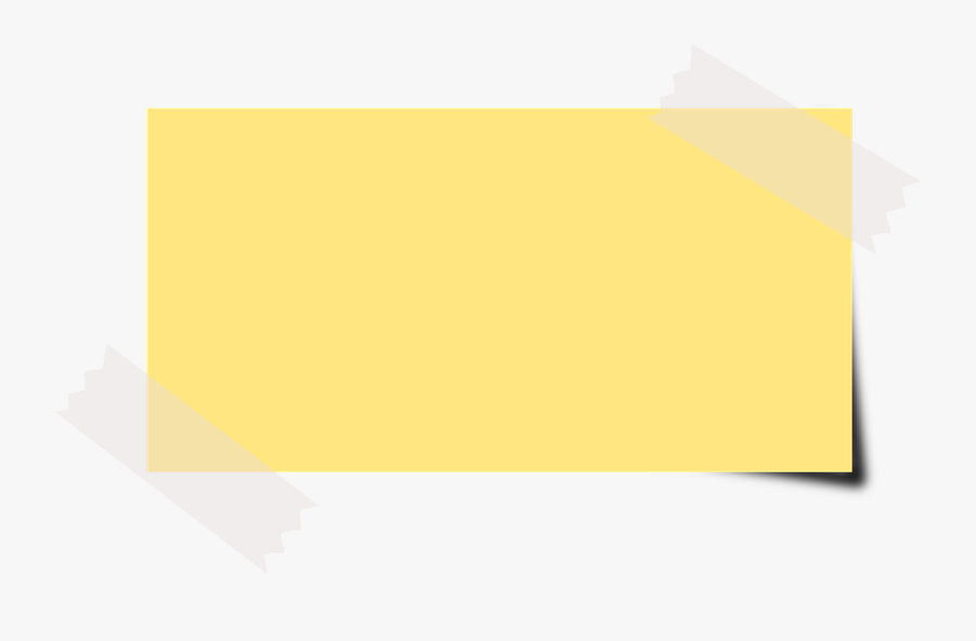 Note Sticky Yellow Vector Graphic Pixabay - Transparent Background Notes Png, Transparent Clipart