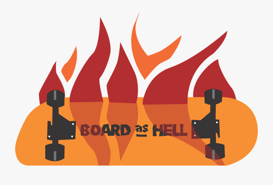 Transparent Hell Fire Png - Illustration, Transparent Clipart