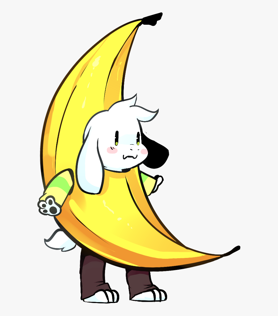 Asriel Banana - Undertale Asriel, Transparent Clipart
