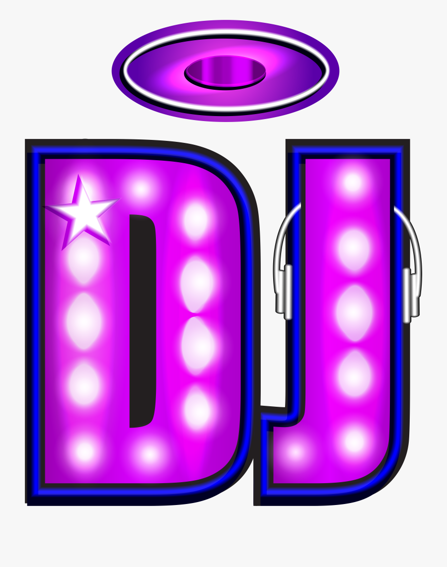 Dj Neon Png Clip Art Image, Transparent Clipart